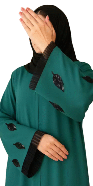 Fancy Abaya with Hand Sleeves & Frill Design