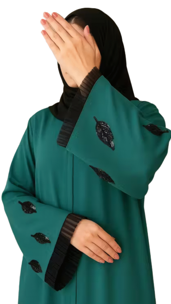 Fancy Abaya with Hand Sleeves & Frill Design