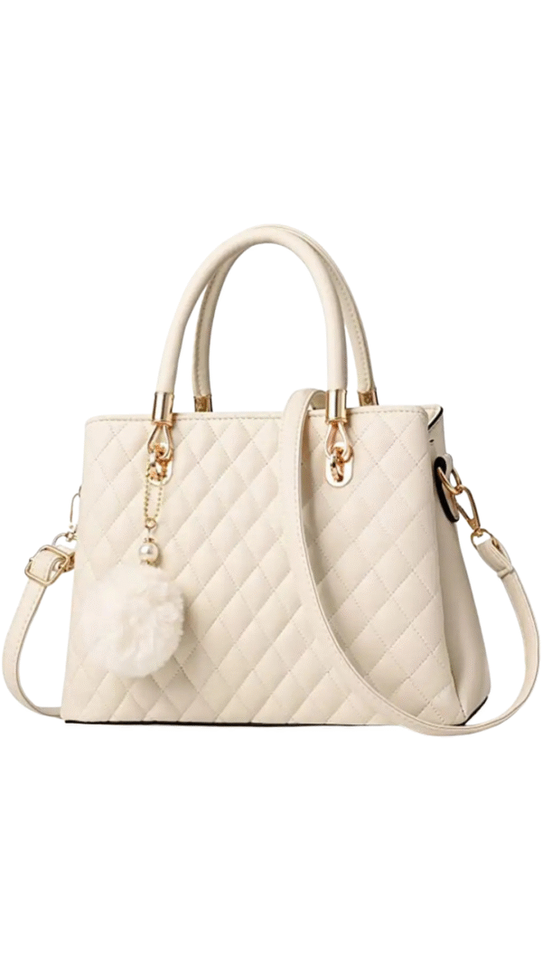 White Messenger Handbag for Women