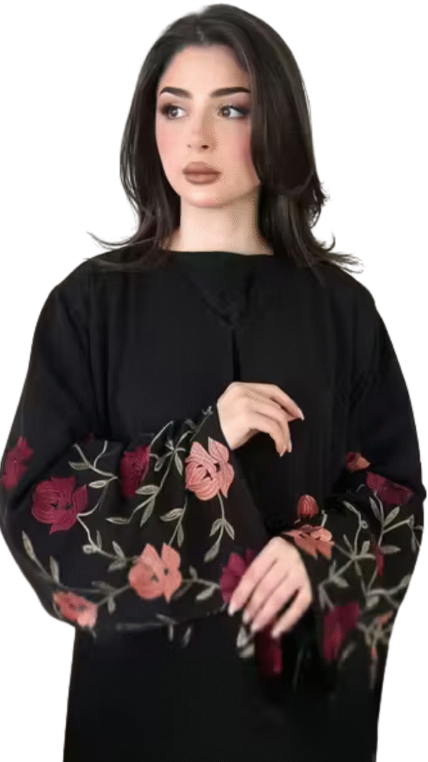 Party Wear Embroidered Burqa - Image 2