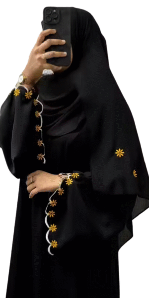 Party Wear Embroidered Cutwork Burqa