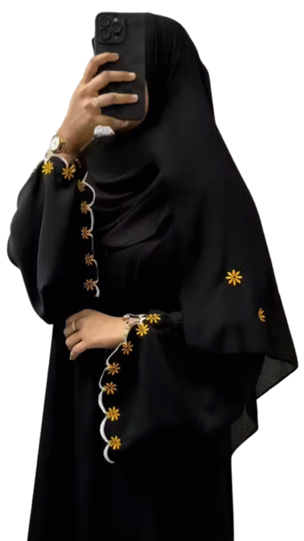 Party Wear Embroidered Cutwork Burqa