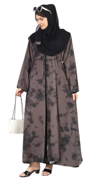 Double Shrug Front Open Inner Abaya