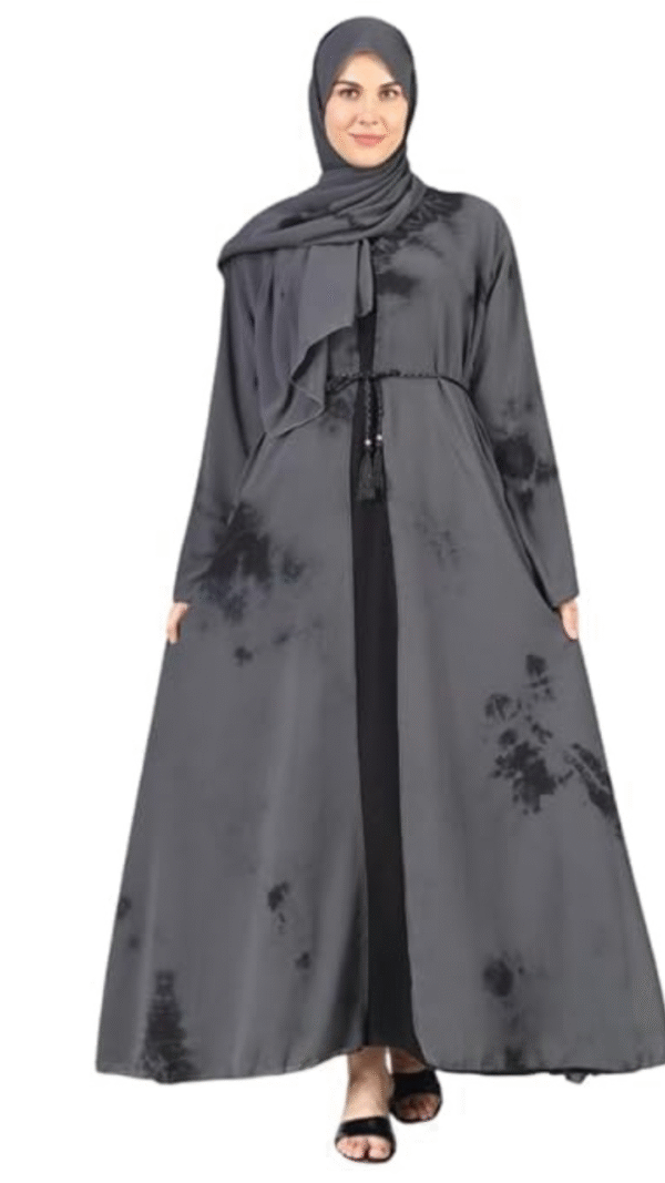 Double Shrug Front Open Inner Abaya