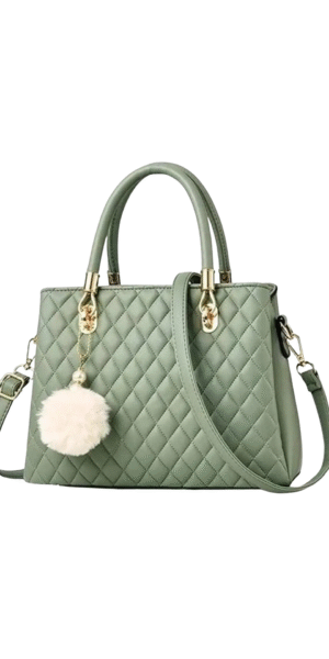 Green Messenger Handbag for Women