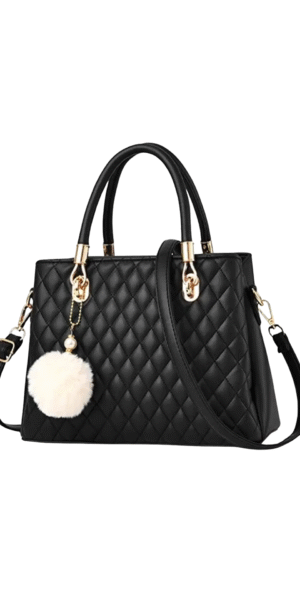 Black Messenger Handbag for Women