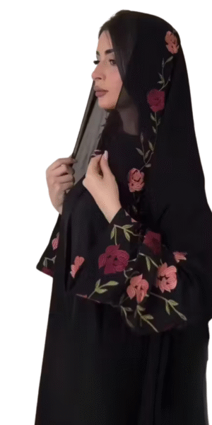 Party Wear Embroidered Burqa